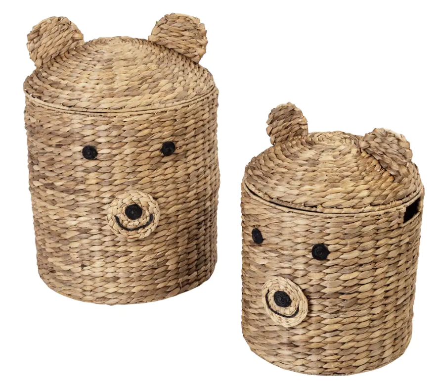 Animal basket with lid